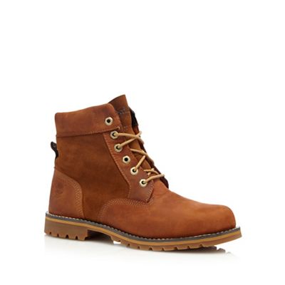 Brown 'Larchmont' twelve eye chukka boots